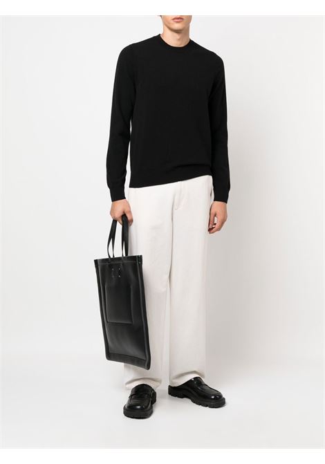 knit pullover man black COMME DES GARÇONS | FZ-N108-PER1